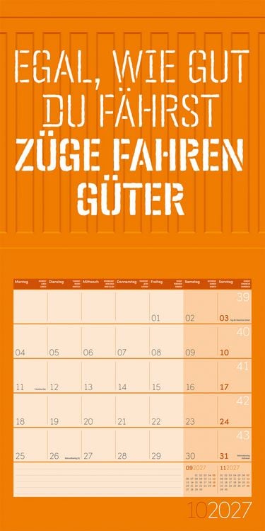 Produktbild: Einspruch Kalender 2027 - 30x30 - Art12