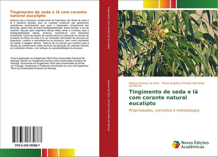 Produktbild: Tingimento de seda e l&atilde; com corante natural eucalipto