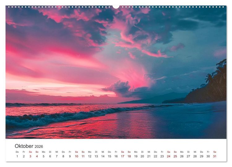 Produktbild: Gestrandet - Ein Jahr auf Robinsons Insel (hochwertiger Premium Wandkalender 2026 DIN A2 quer), Kunstdruck in Hochglanz