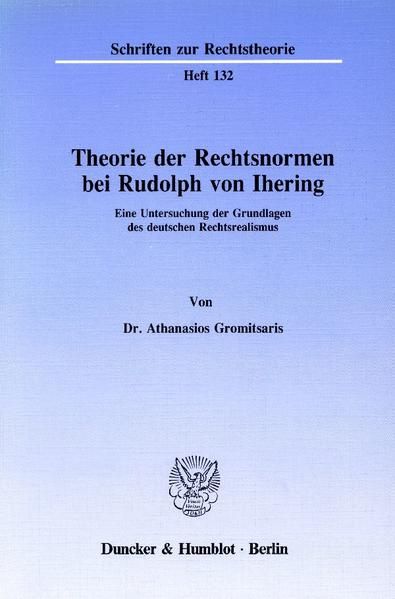 Produktbild: Theorie der Rechtsnormen bei Rudolph von Ihering.
