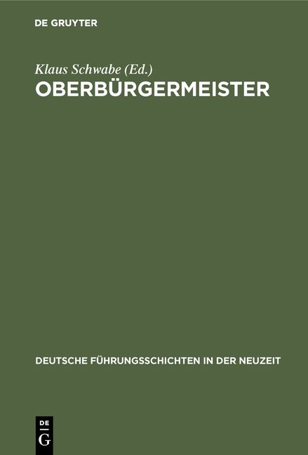 Produktbild: Oberb&uuml;rgermeister