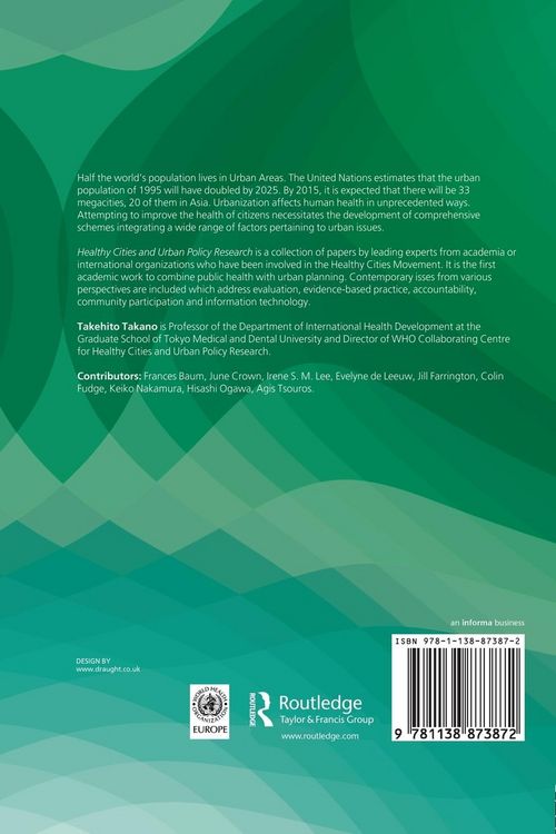 Produktbild: Healthy Cities and Urban Policy Research