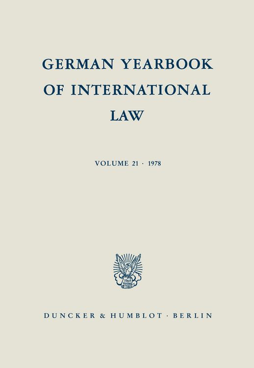 Produktbild: German Yearbook of International Law - Jahrbuch f&uuml;r Internationales Recht.