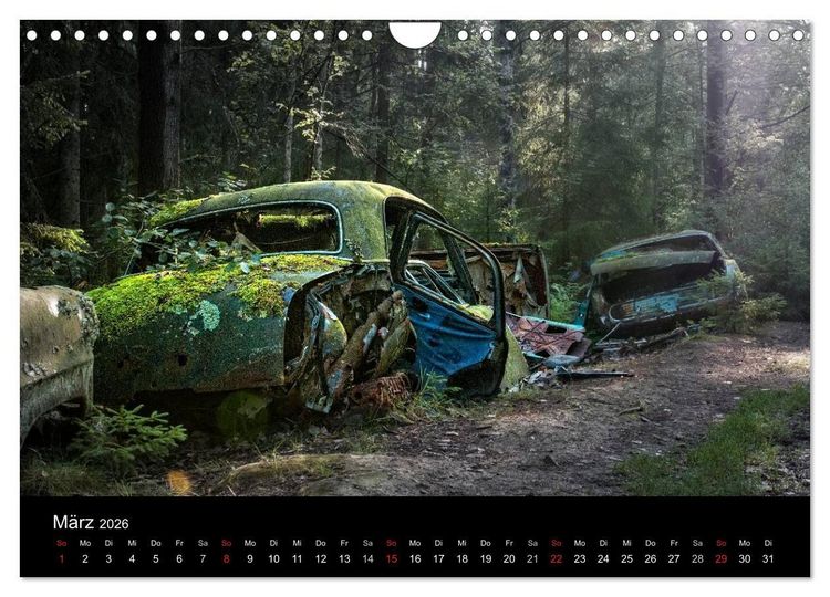 Produktbild: Automobile im Herbst (Wandkalender 2026 DIN A4 quer), CALVENDO Monatskalender
