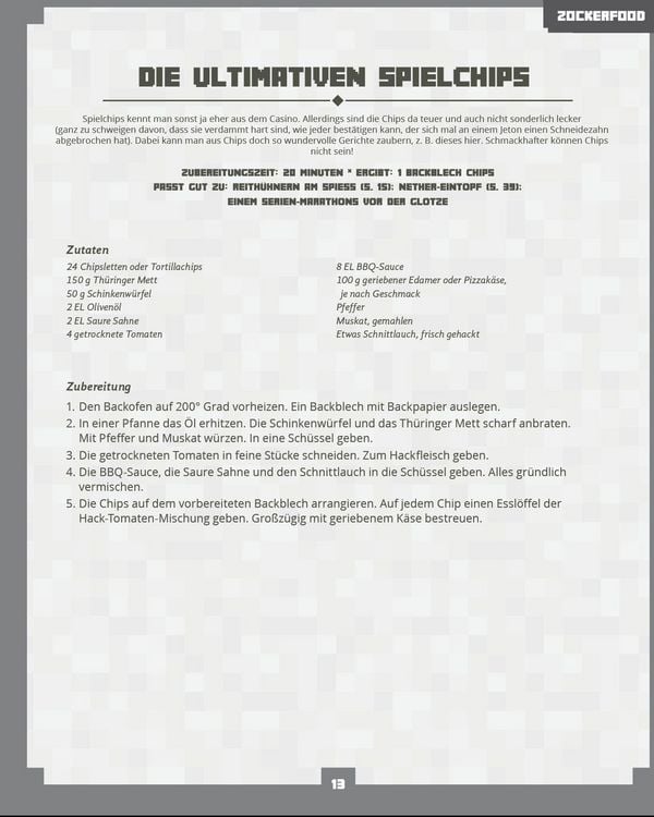 Produktbild: Das ultimative inoffizielle Kochbuch f&uuml;r Minecrafter
