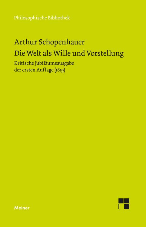 Produktbild: Die Welt als Wille und Vorstellung