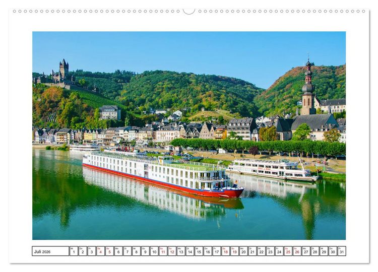 Produktbild: Mosel - facettenreiche Flusslandschaft (Wandkalender 2026 DIN A2 quer), CALVENDO Monatskalender