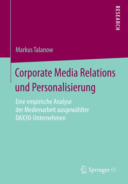 Produktbild: Corporate Media Relations und Personalisierung
