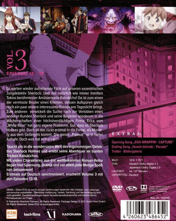 Produktbild: Kabukicho Sherlock - Volume 3 (Ep. 13-18)