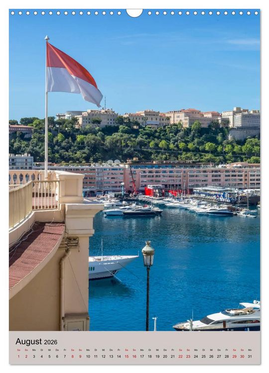Produktbild: C&Ocirc;TE D&rsquo;AZUR Cannes, Monaco und Nizza (Wandkalender 2026 DIN A3 hoch), CALVENDO Monatskalender