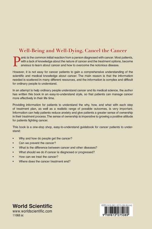 Produktbild: Well-Being and Well-Dying, Cancel The Cancer