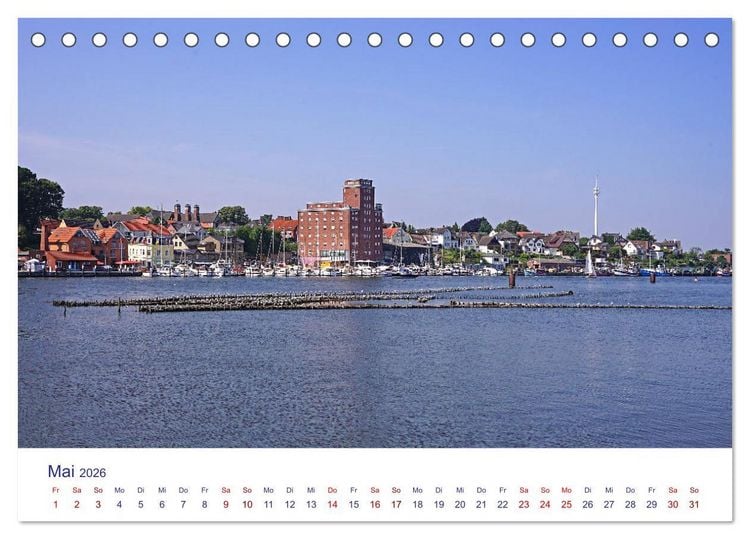 Produktbild: Radtouren ab Eckernf&ouml;rde (Tischkalender 2026 DIN A5 quer), CALVENDO Monatskalender