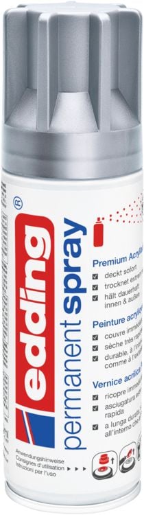 Produktbild: 5200 Permanent Spray, silber matt, 200ml Premium Acryllack