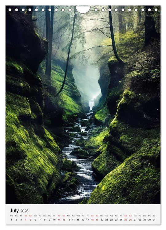 Produktbild: Dreamscapes of the Forest (Wall Calendar 2026 DIN A4 portrait), CALVENDO 12 Month Wall Calendar