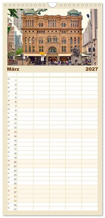 Produktbild: Familienplaner 2027 - Sydney - beeindruckende Metropole mit 5 Spalten (Wandkalender, 21 x 45 cm) CALVENDO