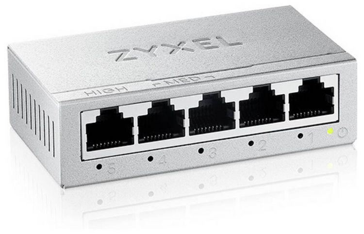 Produktbild: ZyXEL GS-105BV5-EU0101F GS-105B v5 Netzwerk Switch 5 Port 2000MBit/s