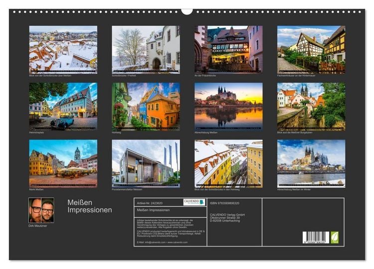 Produktbild: Mei&szlig;en Impressionen (Wandkalender 2027 DIN A2 quer), CALVENDO Monatskalender