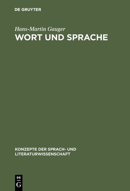 Produktbild: Wort und Sprache