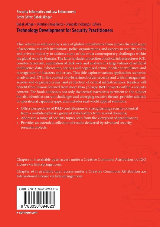Produktbild: Technology Development for Security Practitioners