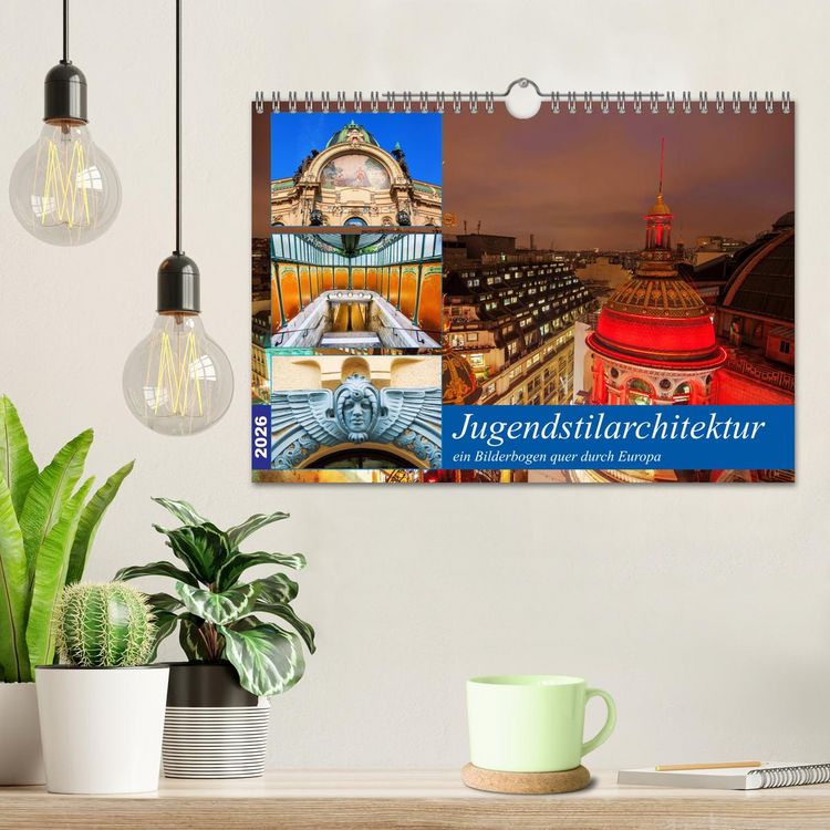 Produktbild: Jugendstilarchitektur - ein Bilderbogen quer durch Europa (Wandkalender 2026 DIN A4 quer), CALVENDO Monatskalender