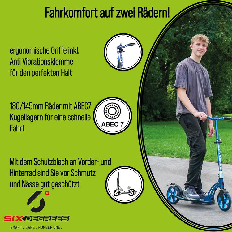 Produktbild: SIX DEGREES Alu Scooter Junior 180/145