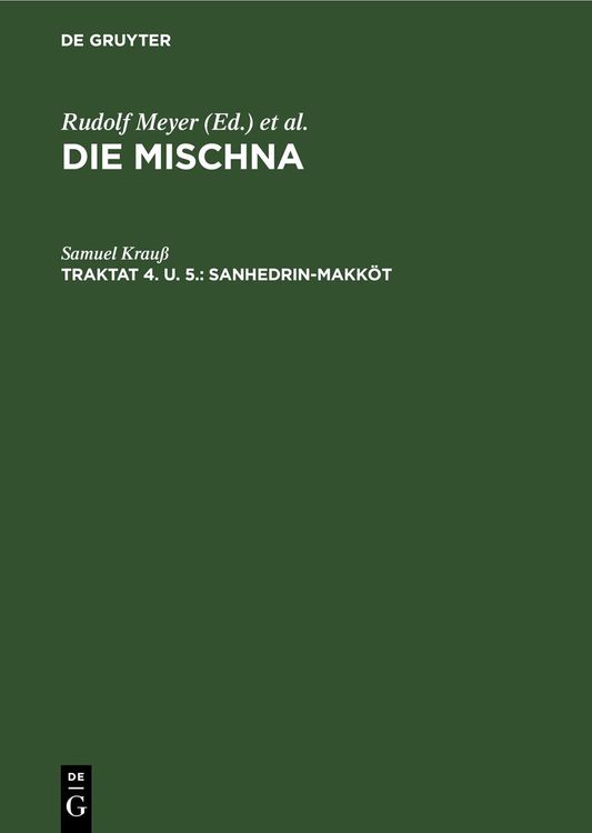 Produktbild: Sanhedrin-Makk&ouml;t