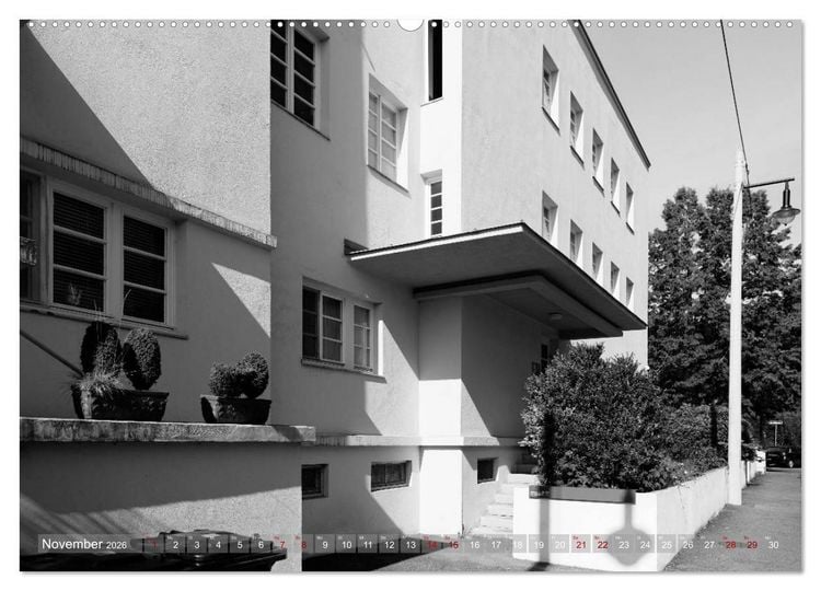 Produktbild: Die Weissenhof - Siedlung (hochwertiger Premium Wandkalender 2026 DIN A2 quer), Kunstdruck in Hochglanz