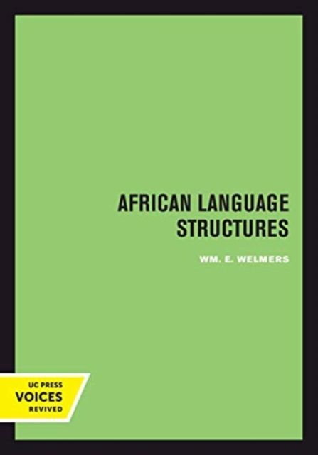 Produktbild: Welmers, W: African Language Structures