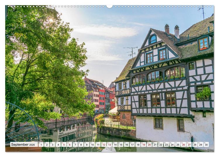 Produktbild: Romantisches Stra&szlig;burg (Wandkalender 2026 DIN A2 quer), CALVENDO Monatskalender