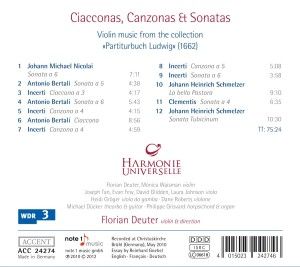 Produktbild: Ciacconas,Cazonas Et Sonatas