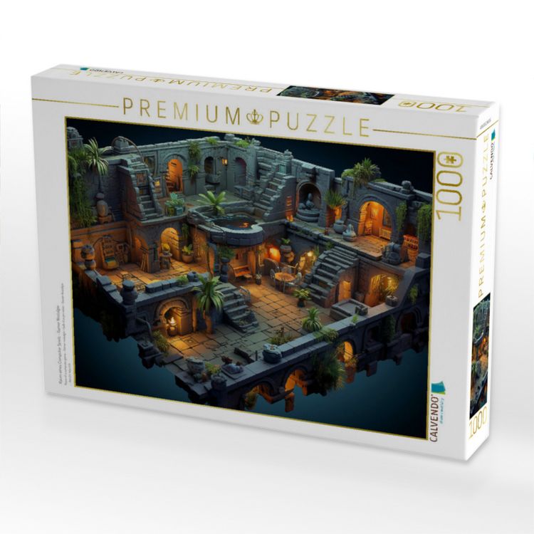 Produktbild: CALVENDO Puzzle Raum eines Computer Spiels - Gamer Nostalgie | 1000 Teile Lege-Gr&ouml;&szlig;e 64x48cm Foto-Puzzle f&uuml;r gl&uuml;ckliche Stunden