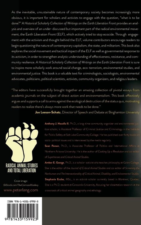 Produktbild: A Historical Scholarly Collection of Writings on the Earth Liberation Front