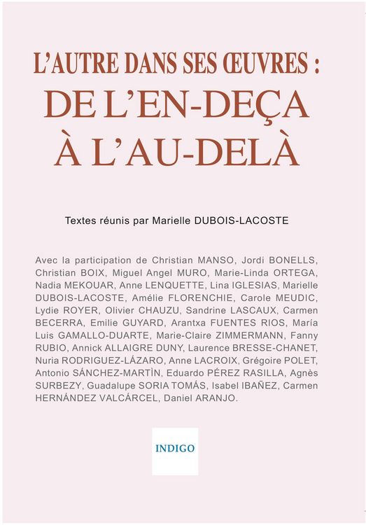 Produktbild: L'autre dans ses oeuvres : de l'en-de&ccedil;a &agrave; l'au-del&agrave;