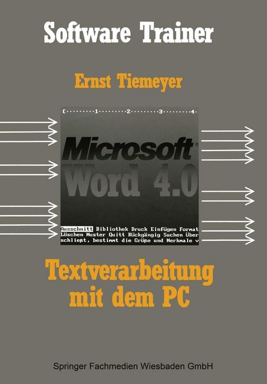 Produktbild: Textverarbeitung mit Microsoft Word 4.0 auf dem PC