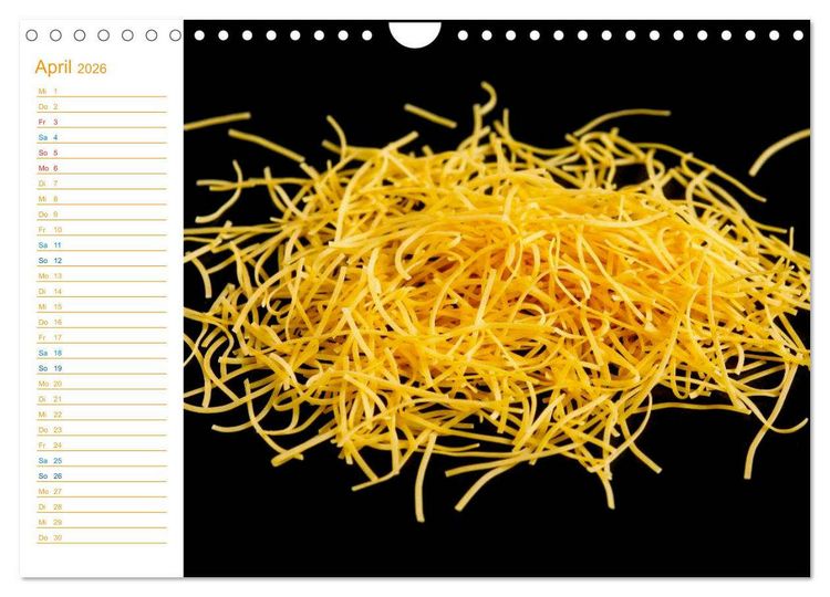 Produktbild: Pasta (Wandkalender 2026 DIN A4 quer), CALVENDO Monatskalender