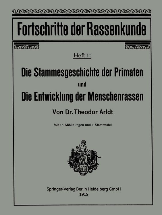 Produktbild: Die Stammesgeschichte der Primaten und die Entwicklung der Menschenrassen