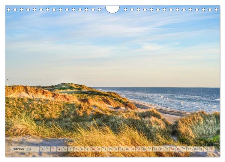 Produktbild: Westj&uuml;tland - D&auml;nemarks Westen erleben (Wandkalender 2026 DIN A4 quer), CALVENDO Monatskalender