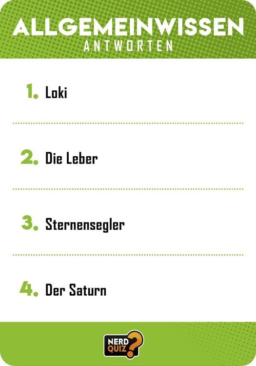 Produktbild: Nerd Quiz - das Kartenspiel