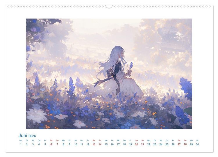 Produktbild: Der M&auml;dchen-Kalender (hochwertiger Premium Wandkalender 2026 DIN A2 quer), Kunstdruck in Hochglanz