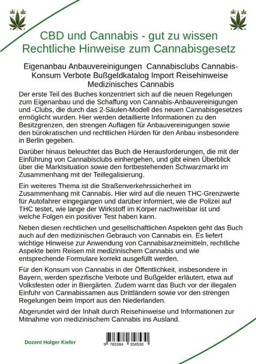 Produktbild: CBD und Cannabis &ndash; gut zu wissen Rechtliche Hinweise zum Cannabisgesetz