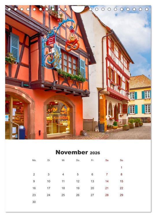 Produktbild: Eguisheim - Postkartenidylle (Wandkalender 2026 DIN A4 hoch), CALVENDO Monatskalender