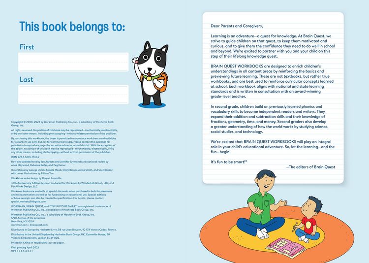 Produktbild: Brain Quest Workbook: 2nd Grade Revised Edition