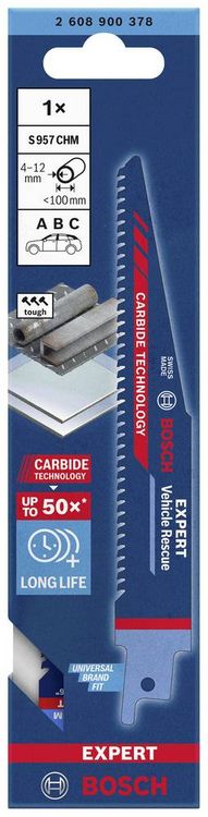 Produktbild: Bosch Accessories 2608900378 EXPERT &lsquo;Vehicle Rescue&rsquo; S 957 CHM S&auml;bels&auml;geblatt, 1&nbsp;St&uuml;ck S&auml;geblatt-L&auml;nge 150 mm 1 St.