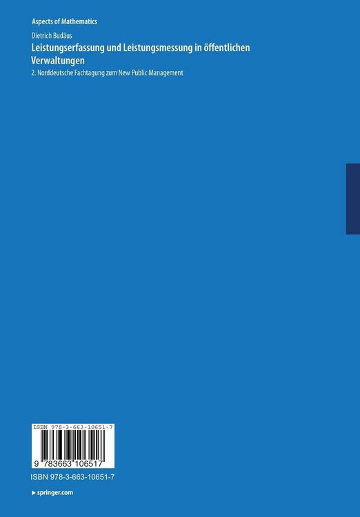 Produktbild: Leistungserfassung und Leistungsmessung in &ouml;ffentlichen Verwaltungen