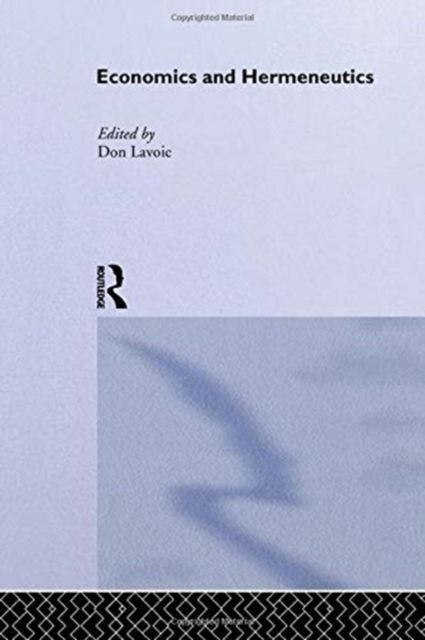 Produktbild: Economics and Hermeneutics
