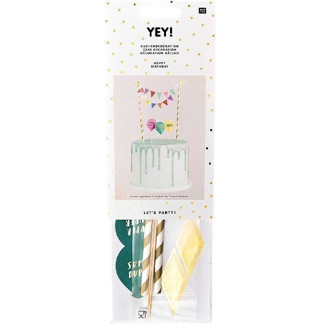 Produktbild: Kuchendekoration, Happy Birthday, Multicolor
