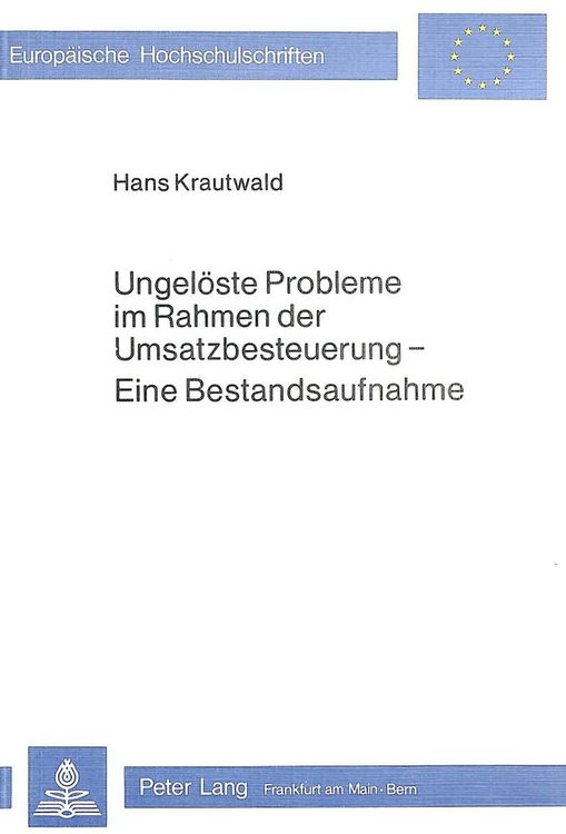 Produktbild: Ungel&ouml;ste Probleme im Rahmen der Umsatzbesteuerung