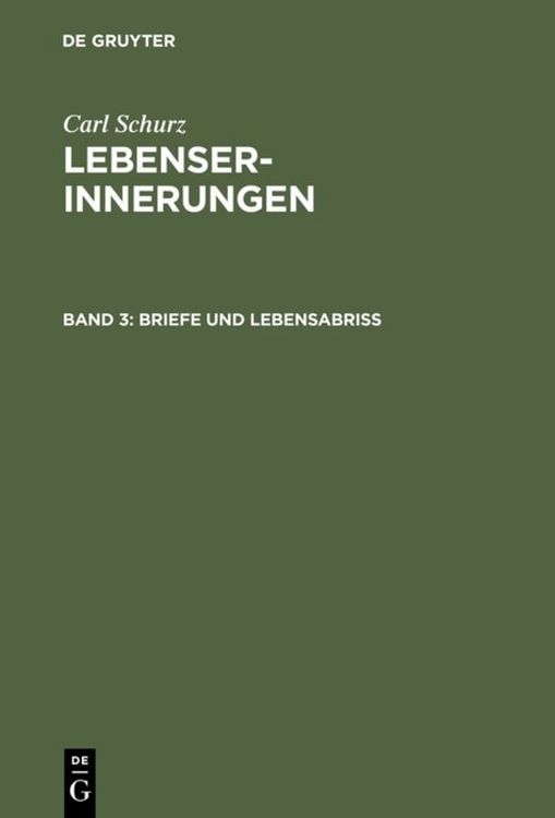 Produktbild: Briefe und Lebensabri&szlig;