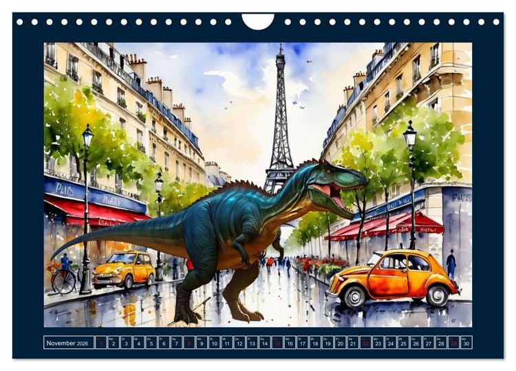 Produktbild: Dinosaurier erobern die Welt zur&uuml;ck (Wandkalender 2026 DIN A4 quer), CALVENDO Monatskalender