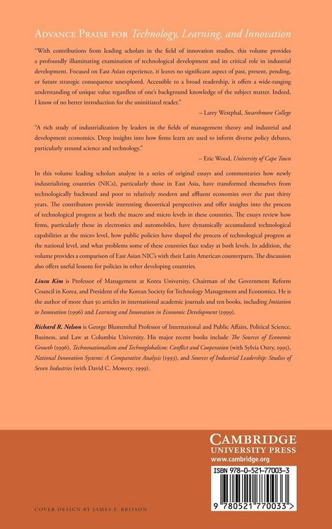 Produktbild: Technology, Learning, and Innovation